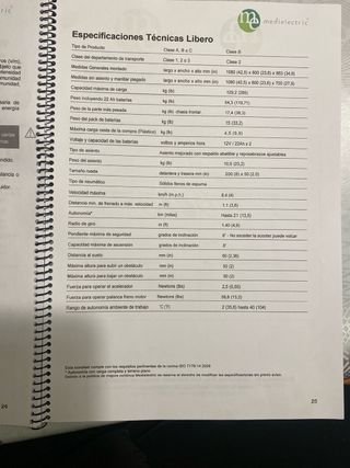 Scooter eléctrico minusválidos Libero Medielectric