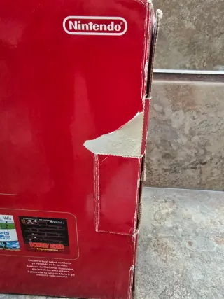 ( CAJA) Nintendo Wii Edición Mario Bros.