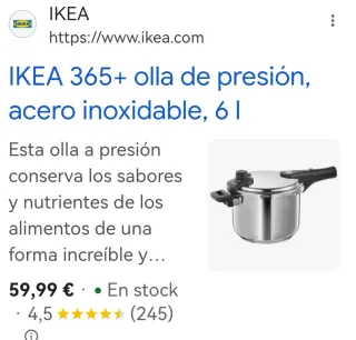 Olla Express Värdesätta 6L/6qt Nueva