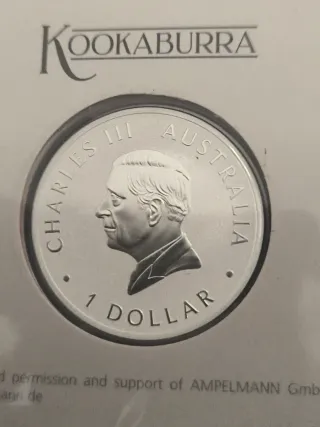 Moneda Plata Kookaburra World Money Fair 25