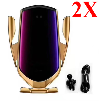 2 Cargadores Inalámbrico R2 Coche Dorado