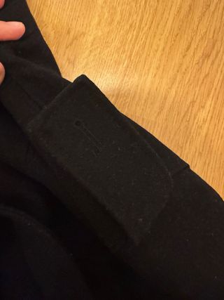 Abrigo de hombre negro