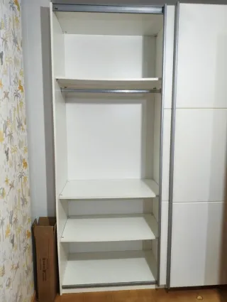 Armario ropero blanco 180x221 + cajonera Ikea Malm