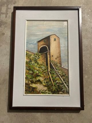 Quadro con cornice in legno