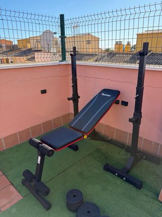 Gym. Set de pesas. Fitness. Musculación