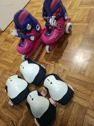 Patines Oxelo Talla 26/28 + Protecciones
