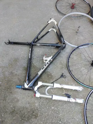 Ruedas de Bicicleta y Cuadro