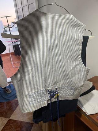 Traje corto completo azul 38/40