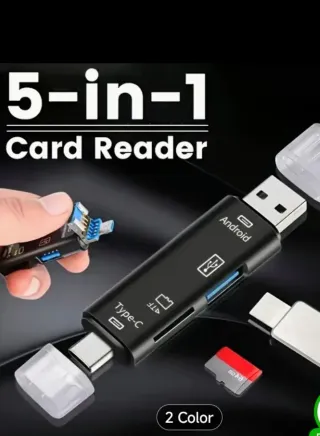 Lector Tarjetas USB C Android 5-en-1 . Nuevo