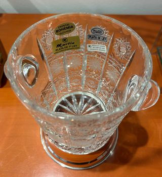 Cubitera Bohemia Cristal y Plata