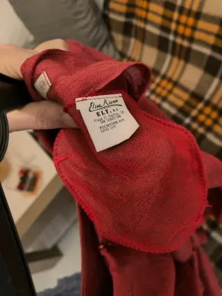 Conjunto Elisa RIVERO rojo vestido y chaqueta