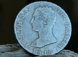 Moneda 4 Reales Napoleón 1813 Madrid R.N