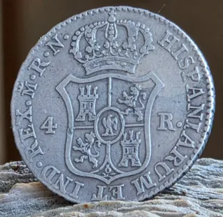 Moneda 4 Reales Napoleón 1813 Madrid R.N