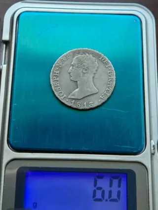 Moneda 4 Reales Napoleón 1813 Madrid R.N