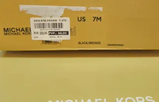 Michael Kors Zapatillas Talla 37 Negro/Bronce