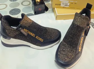 Michael Kors Zapatillas Talla 37 Negro/Bronce