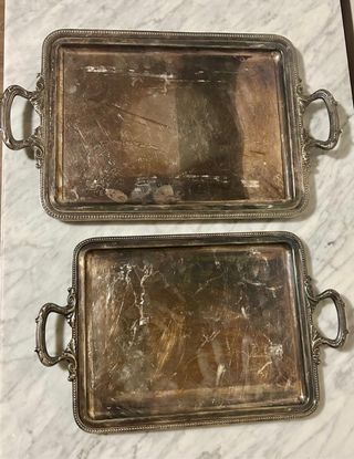Juego 2 bandejas antiguas MENESES