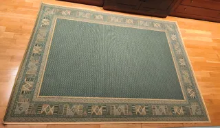 Tappeto stile persiano beige e verde