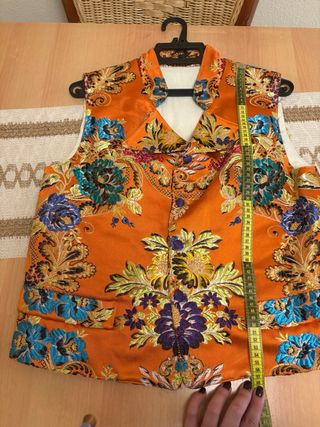 Chaleco Fallero Zaragüell Naranja Hombre