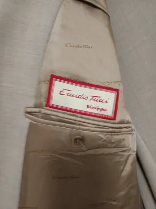 Traje Emidio Tucci Beige Talla 54