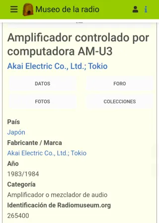 Amplificador Akai AM-U3 Plata