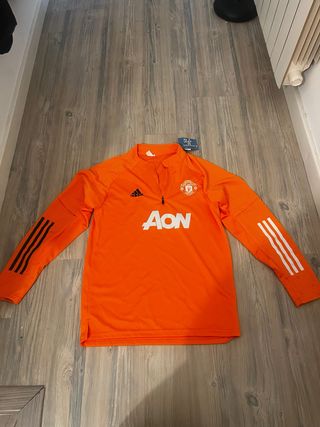 Sudadera Manchester United Adidas Naranja