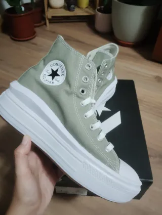 Converse plataforma verde
