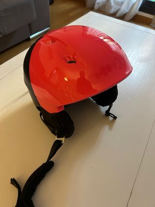 Casco de esquí wedze rosa y negro 55-59