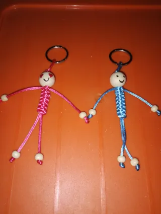 Muñecos Macramé Pareja Llavero