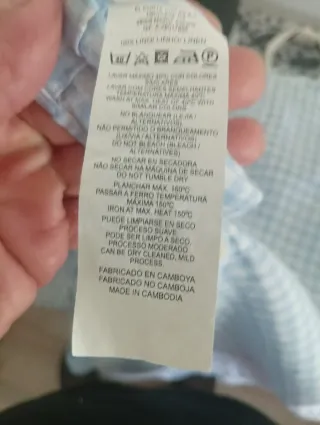 Camisa Emidio Tucci cuadros azul Talla XXXL