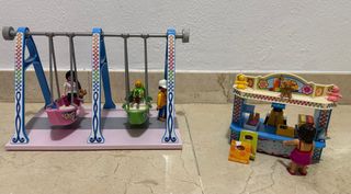 Feria Playmobil: Carrusel, columpio y puestos