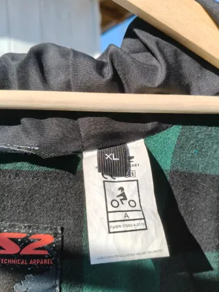 Chaqueta Moto LS2 talla XL Negra con Protecciones