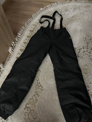 Pantalón de nieve negro con tirantes