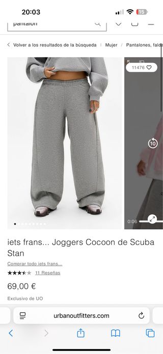 Iets Frans Chandal Oversize Gris S