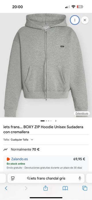 Iets Frans Chandal Oversize Gris S