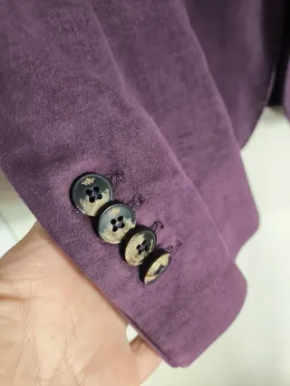 Americana Domenico Tagliente tacto piel morada