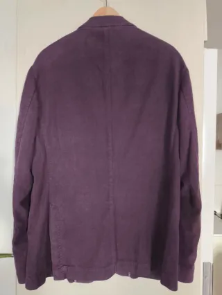 Americana Domenico Tagliente tacto piel morada