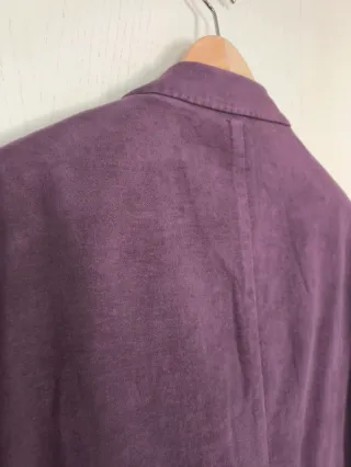 Americana Domenico Tagliente tacto piel morada