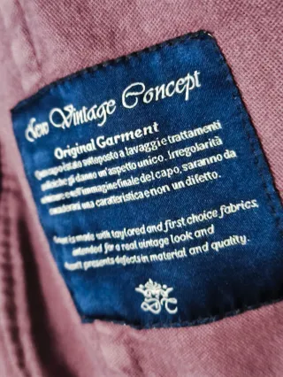 Americana Domenico Tagliente tacto piel morada