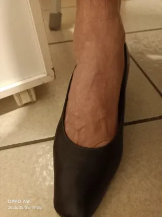 Scarpe Via Dell'Arte ballerine tacco nero