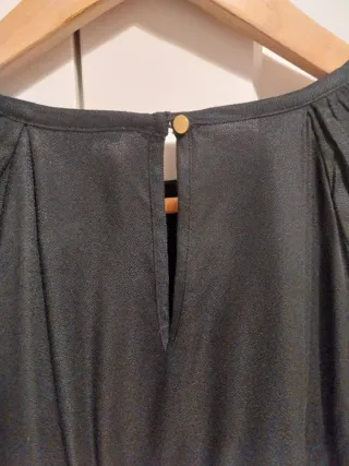 Blusa negra Benetton manga larga