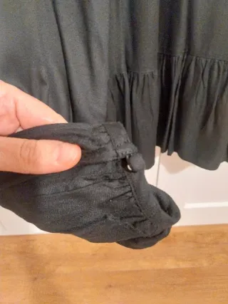 Blusa negra Benetton manga larga