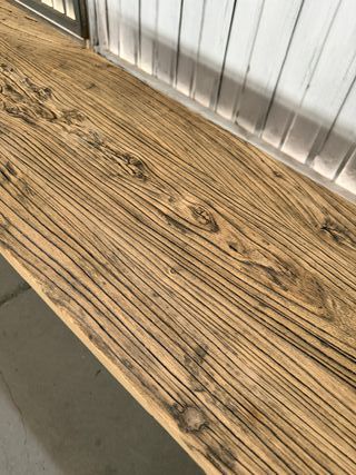 Banco de madera rústico 160x35x44