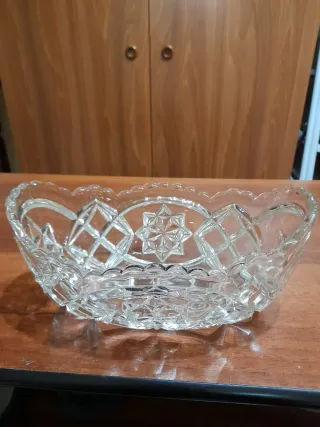 Centro Tavola Cristallo Intagliato Anni '70