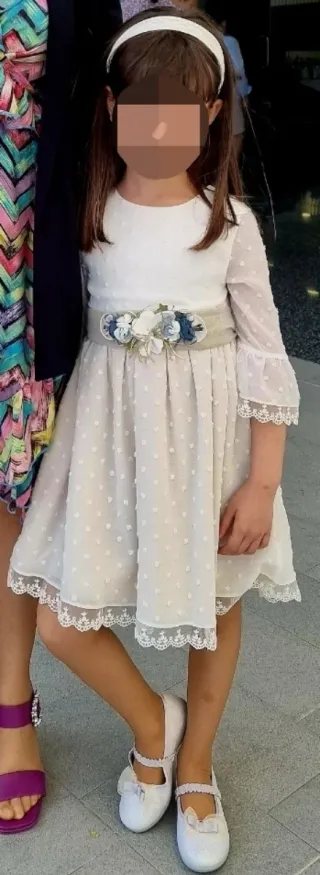 Vestido ceremonia Paz Rodríguez niña 6 años