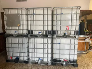 Depósito de agua IBC 1000L