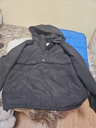 Chaqueta Anorak Pull&Bear XL Negra