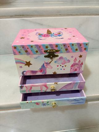 Joyero infantil musical unicornio
