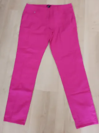 Pantalones pitillo fucsia