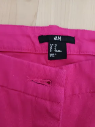 Pantalones pitillo fucsia